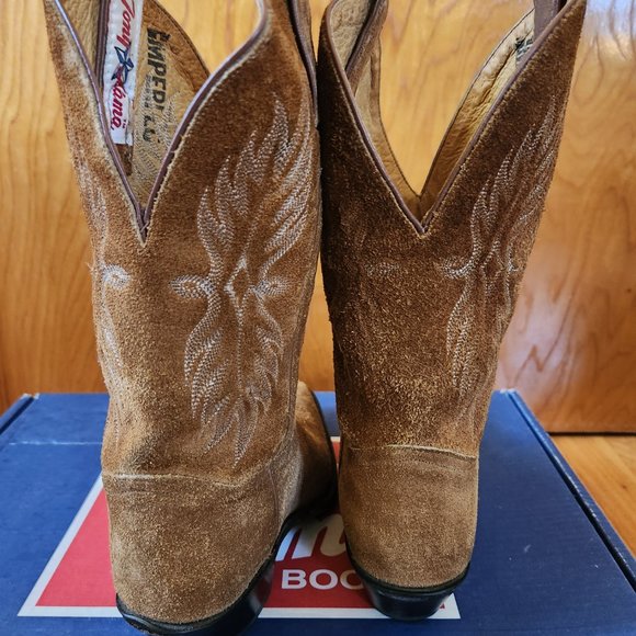 Tony Lama Suede Cowboy Boot (L: Jessica Alba) - Picture 3 of 4